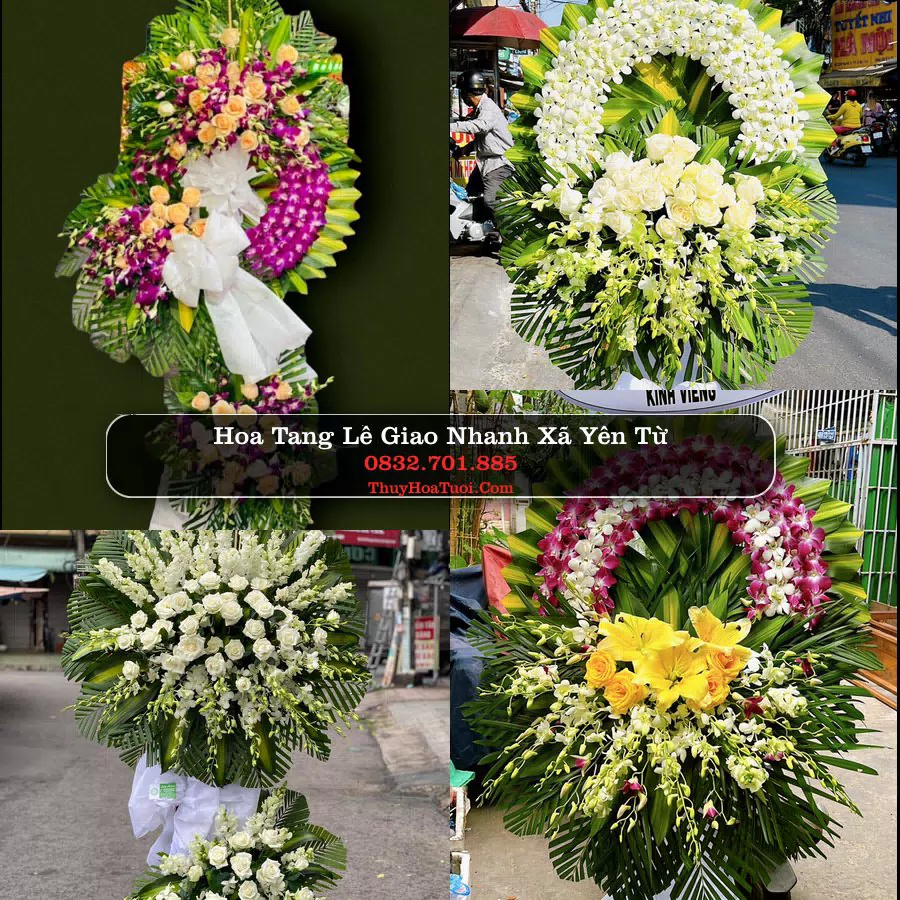Vòng hoa chia buồn Xã Yên Từ - ThuyHoaTuoi.Com
