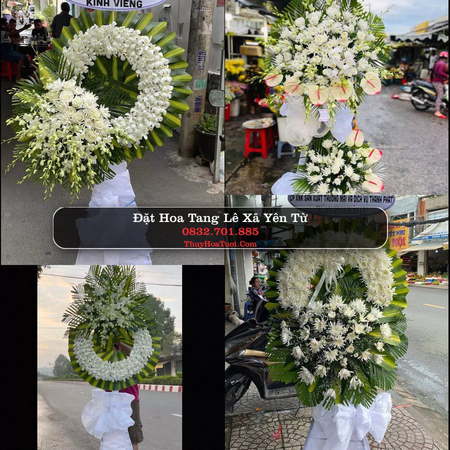 Kệ hoa tang lễ giao tại Xã Yên Từ, Ninh Bình