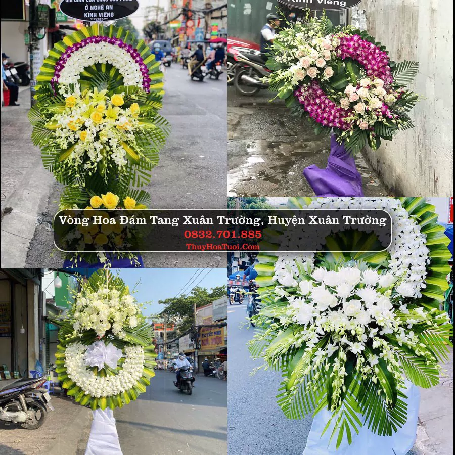 Vòng hoa chia buồn Xuân Trường - ThuyHoaTuoi.Com