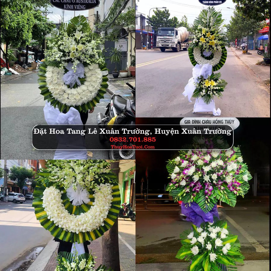 Kệ hoa tang lễ giao tại Xuân Trường, Nam Định