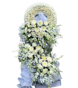 Kệ Hoa Chia Buồn Cao Cấp – Vẻ Đẹp Trang Nhã, Sang Trọng