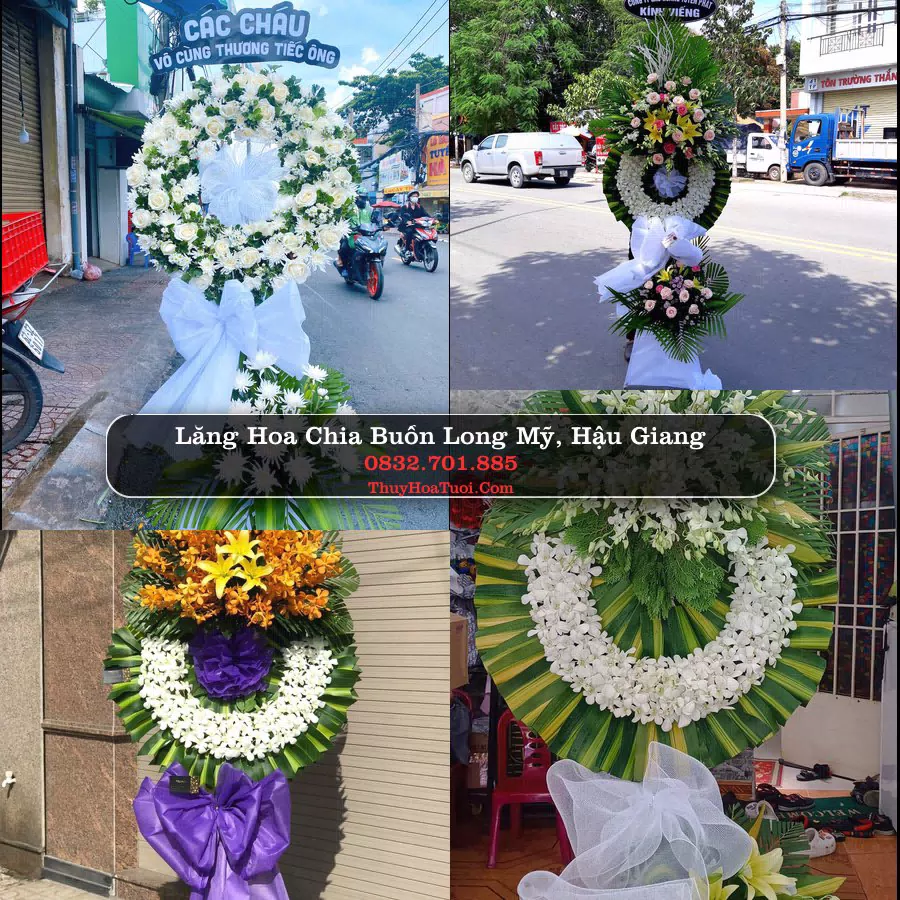 Kệ hoa tang lễ giao tại Long Mỹ, Hậu Giang