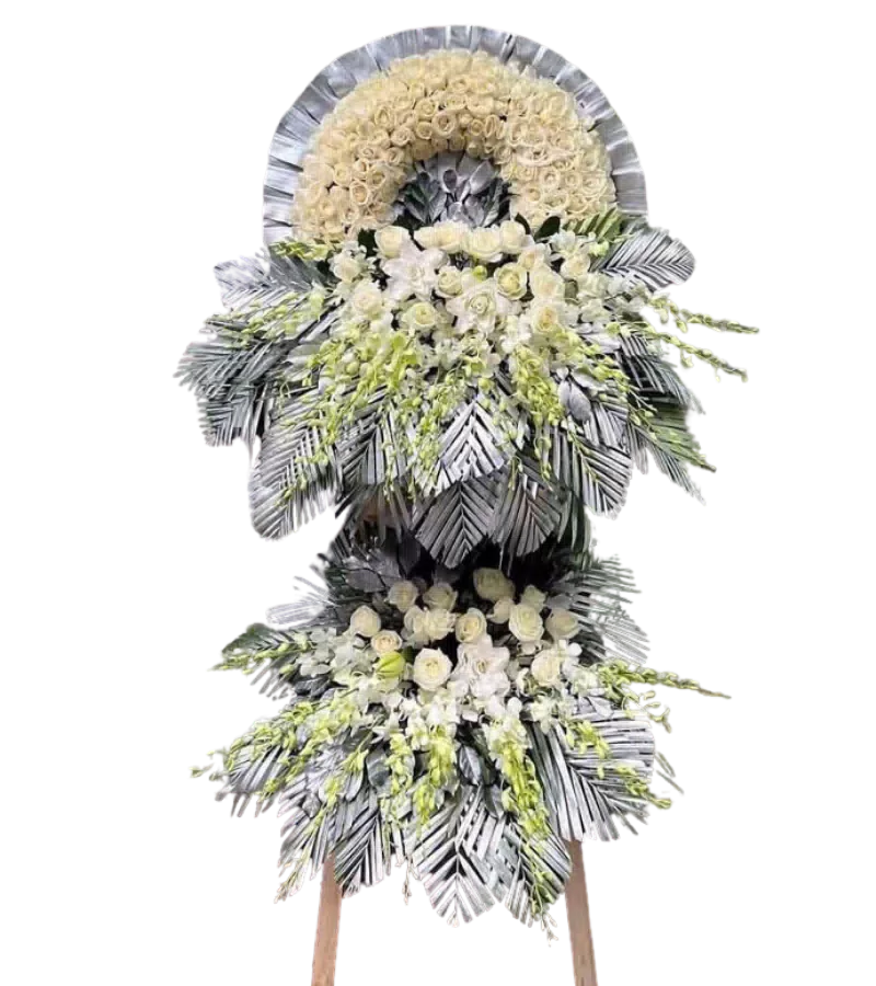 Kệ Hoa Chia Buồn Truyền Thống