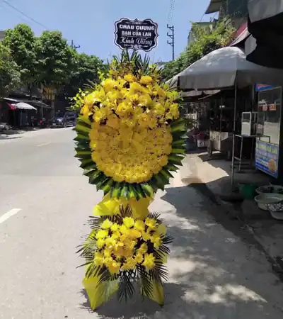 Hoa Tang Lễ Tone Vàng Giá Rẻ
