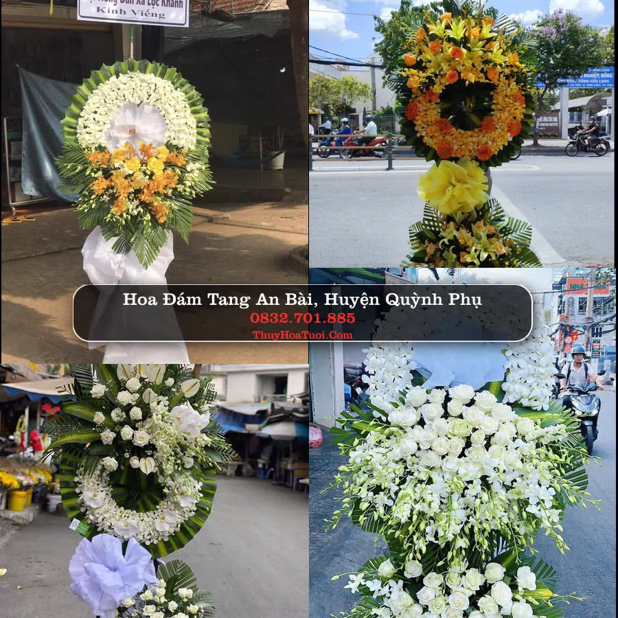 Vòng hoa chia buồn An Bài - ThuyHoaTuoi.Com