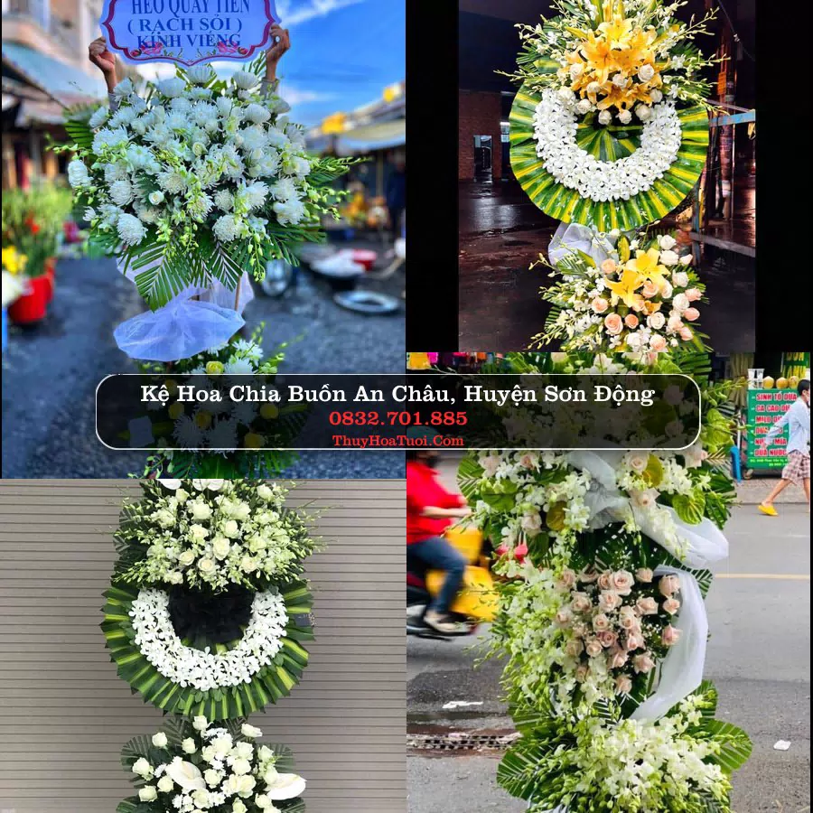 Vòng hoa chia buồn An Châu - ThuyHoaTuoi.Com
