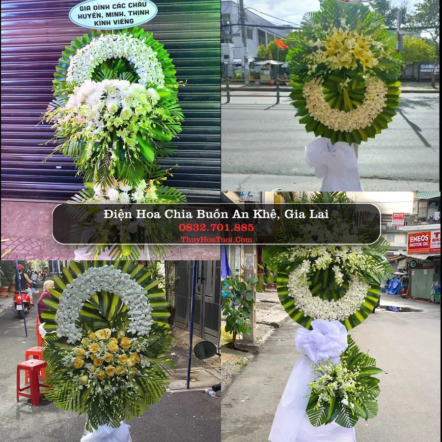 Vòng hoa chia buồn An Khê, Gia Lai - ThuyHoaTuoi.Com