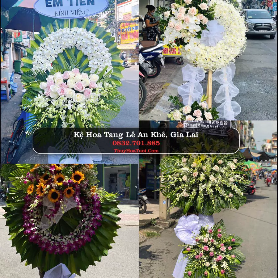 Kệ hoa tang lễ giao tại An Khê, Gia Lai