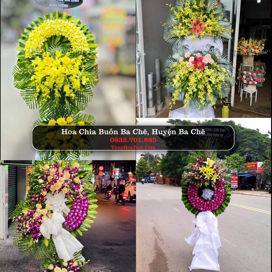 Vòng hoa chia buồn Ba Chẽ - ThuyHoaTuoi.Com