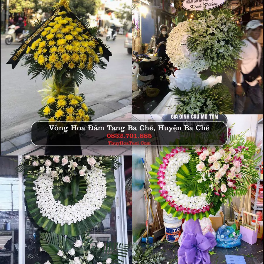 Kệ hoa tang lễ giao tại Ba Chẽ, Quảng Ninh