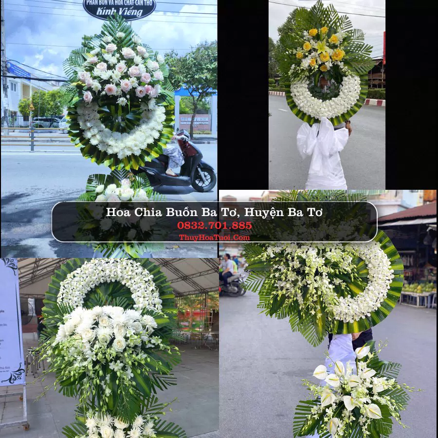 Kệ hoa tang lễ giao tại Ba Tơ, Quảng Ngãi