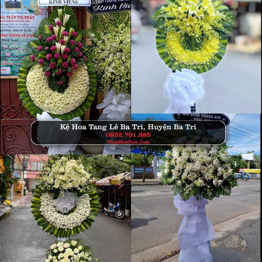 Vòng hoa chia buồn Ba Tri - ThuyHoaTuoi.Com