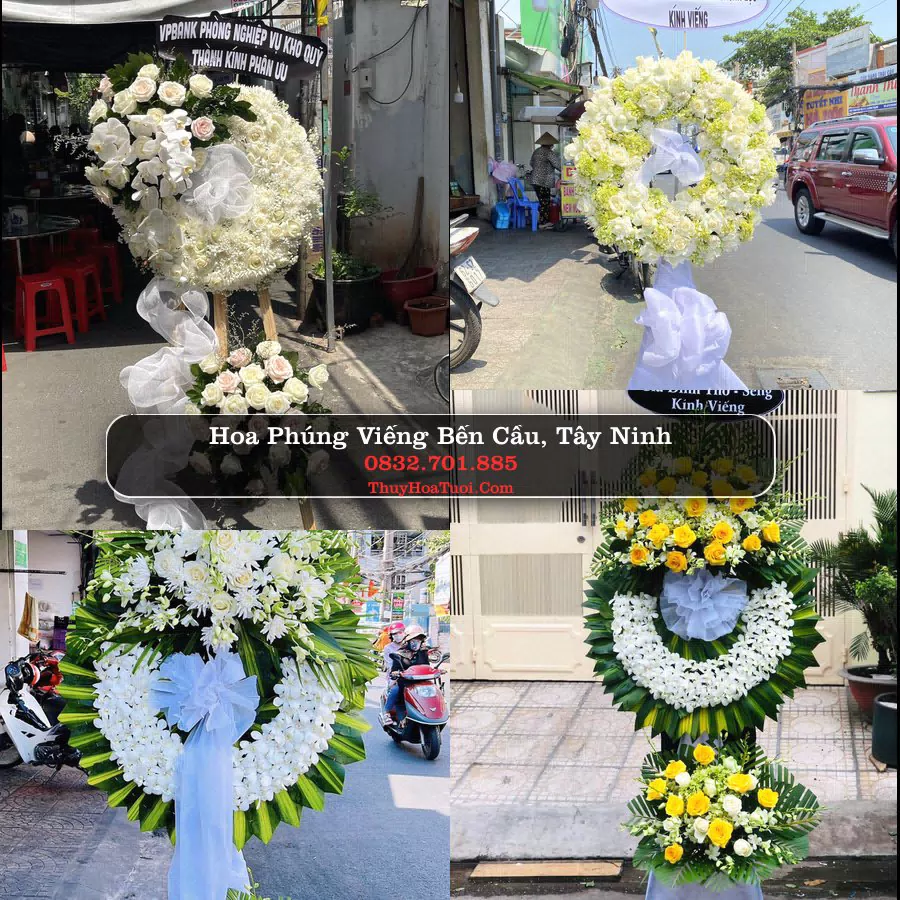 Vòng hoa chia buồn Bến Cầu - ThuyHoaTuoi.Com