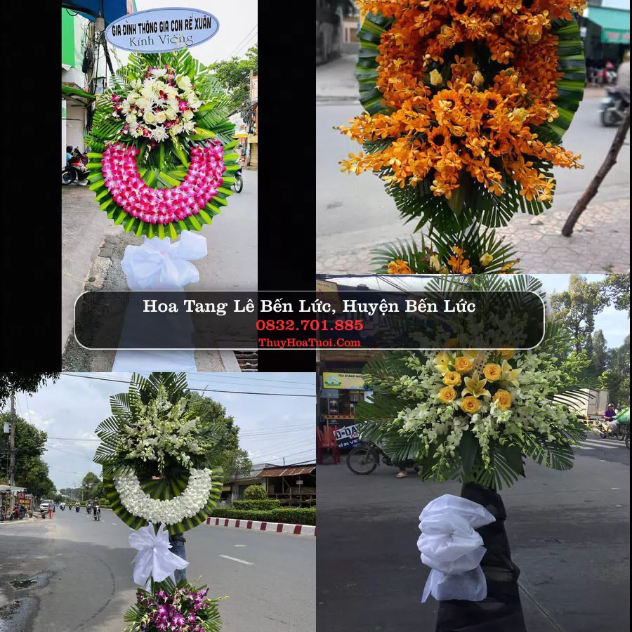 Kệ hoa tang lễ giao tại Bến Lức, Long An
