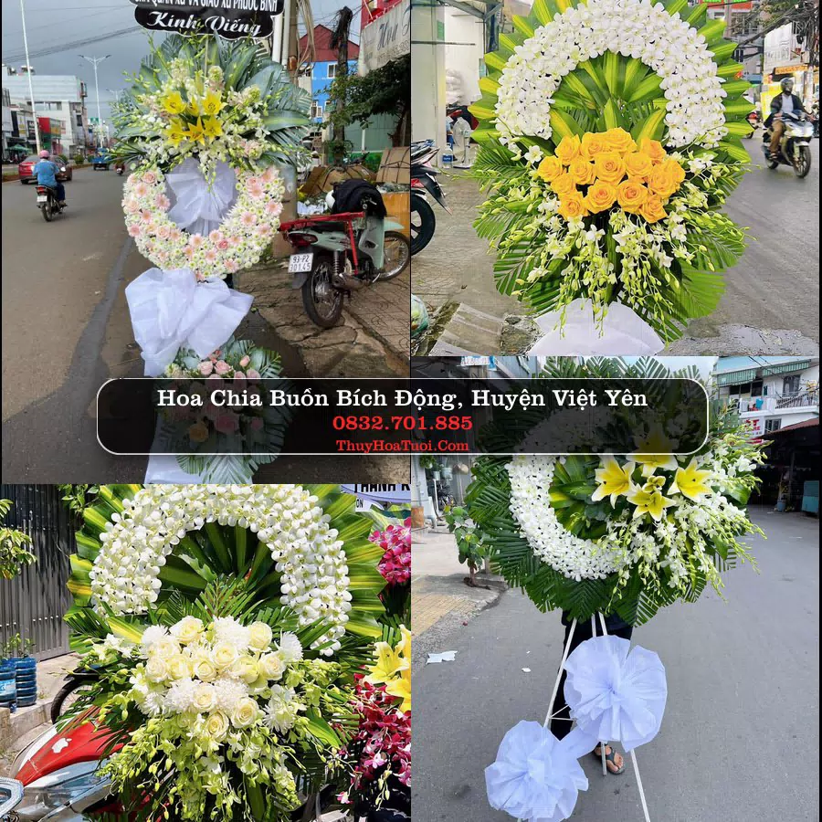 Đặt Vòng Hoa Chia Buồn tại Bích Động, Việt Yên, Bắc Giang (Cũ)
