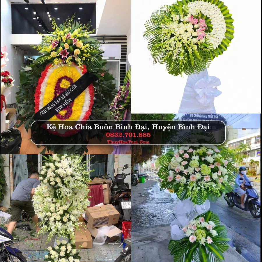 Vòng hoa chia buồn Bình Đại - ThuyHoaTuoi.Com