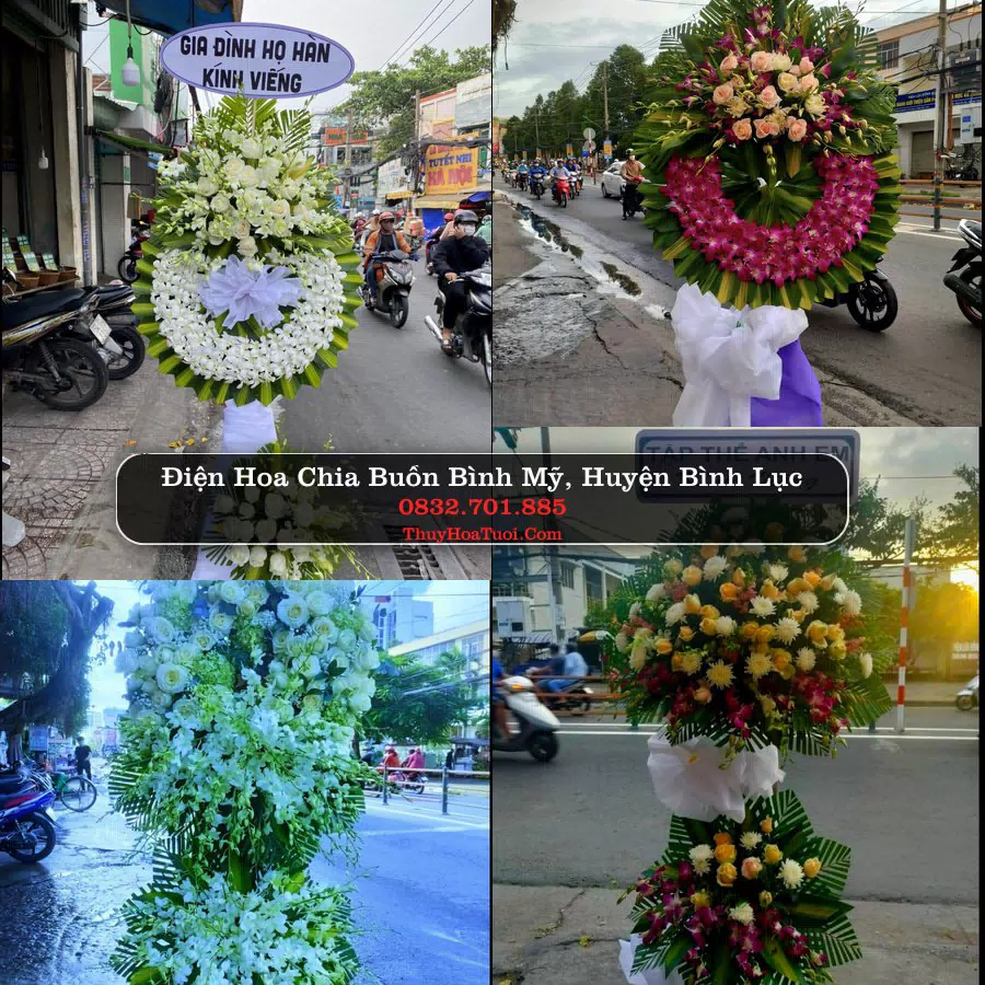 Vòng hoa chia buồn Bình Mỹ, Bình Lục - ThuyHoaTuoi.Com