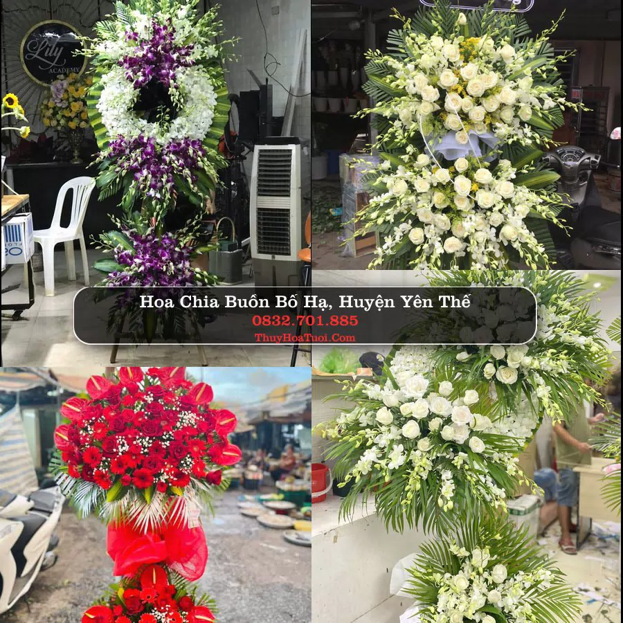 Vòng hoa chia buồn Bố Hạ - ThuyHoaTuoi.Com