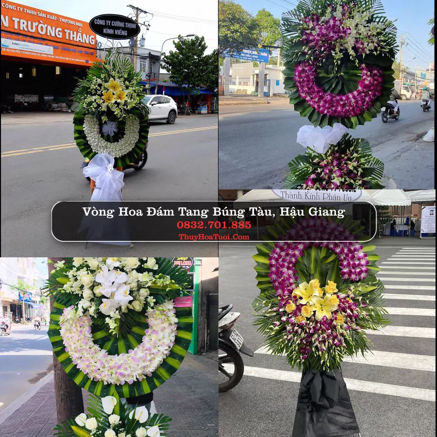 Vòng hoa chia buồn Búng Tàu, Hậu Giang - ThuyHoaTuoi.Com