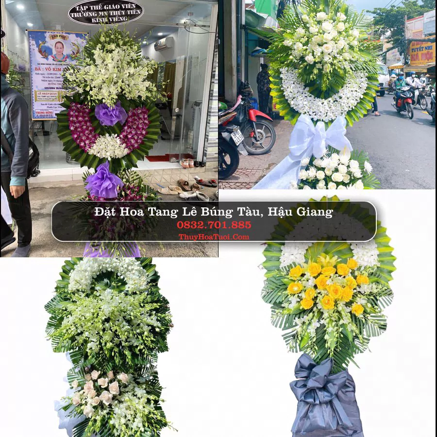Kệ hoa tang lễ giao tại Búng Tàu, Hậu Giang