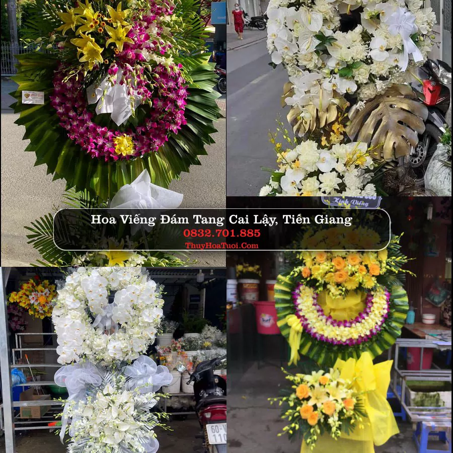 Kệ hoa tang lễ giao tại Cai Lậy, Tiền Giang