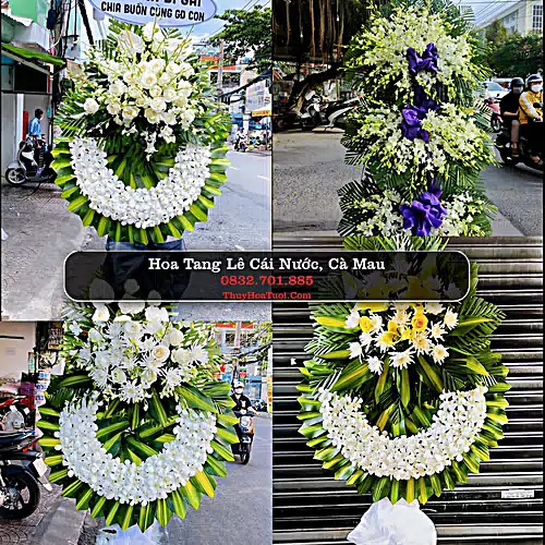 Vòng Hoa Tang Lễ tại Cái Nước, Cà Mau (Cũ)