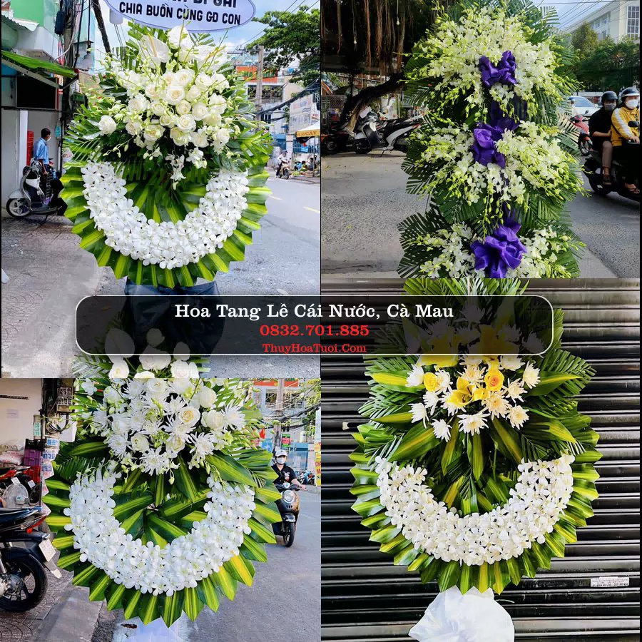 Vòng Hoa Tang Lễ tại Cái Nước, Cà Mau (Cũ)