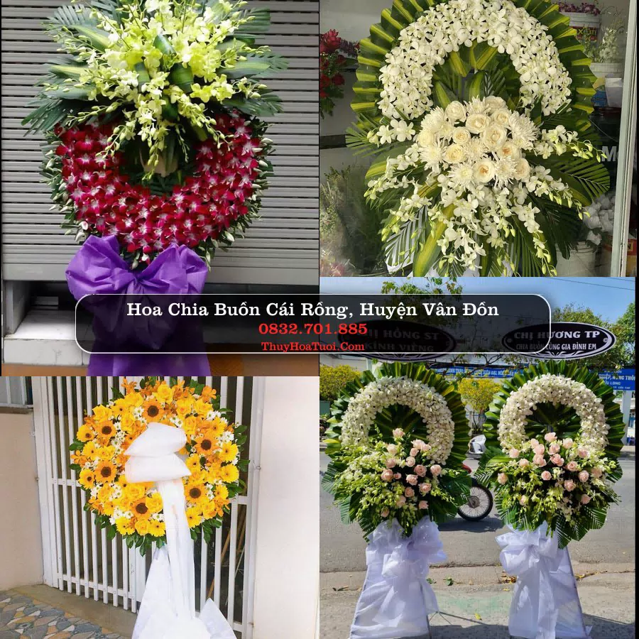 Vòng hoa chia buồn Cái Rồng - ThuyHoaTuoi.Com