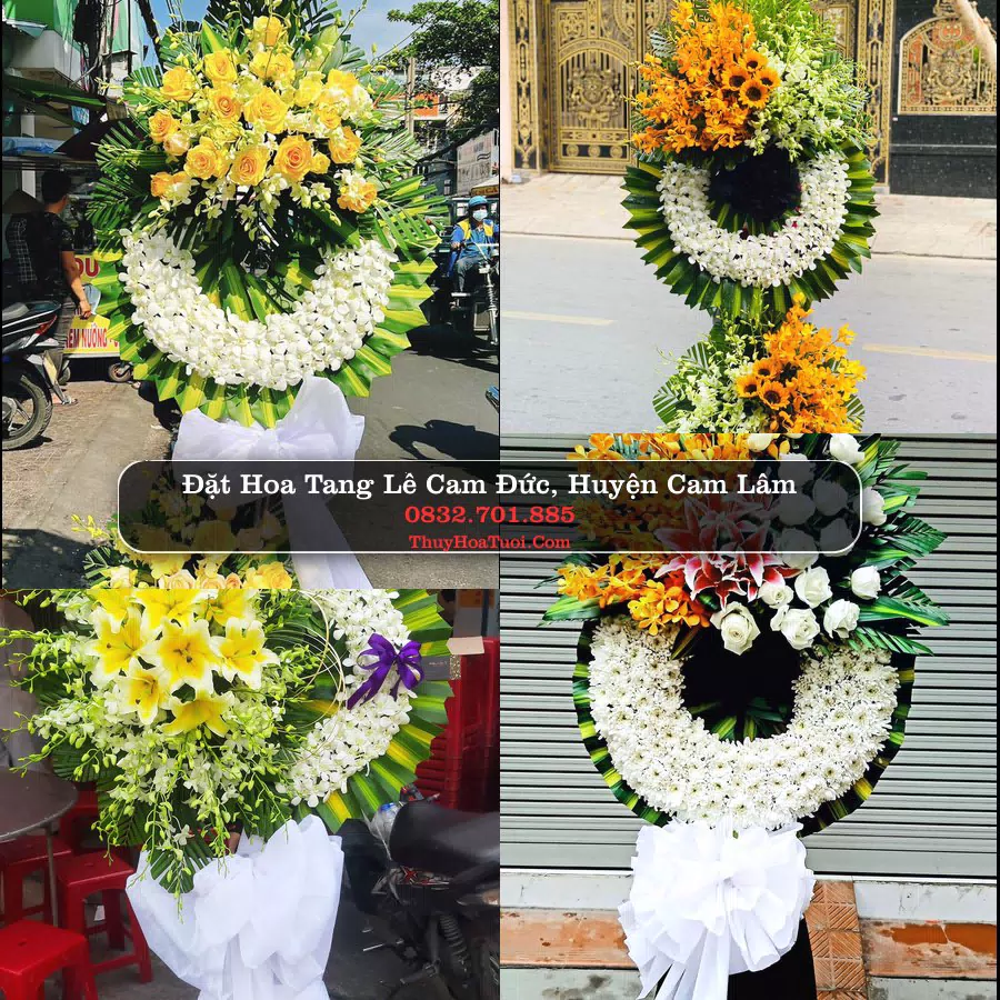 Vòng hoa chia buồn Cam Đức - ThuyHoaTuoi.Com