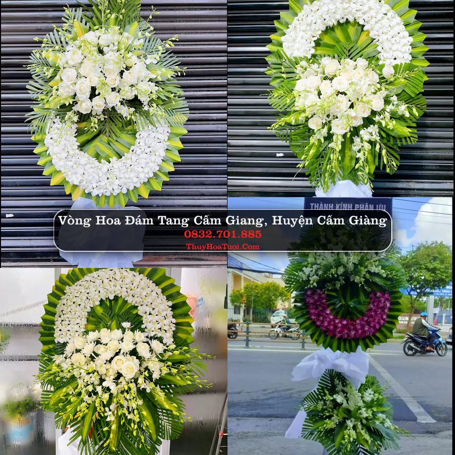 Kệ hoa tang lễ giao tại Cẩm Giang, Hải Dương
