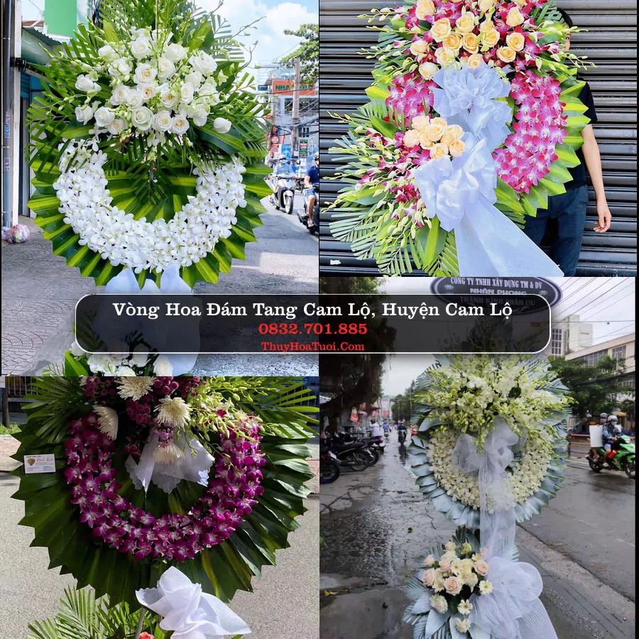 Vòng hoa chia buồn Cam Lộ - ThuyHoaTuoi.Com