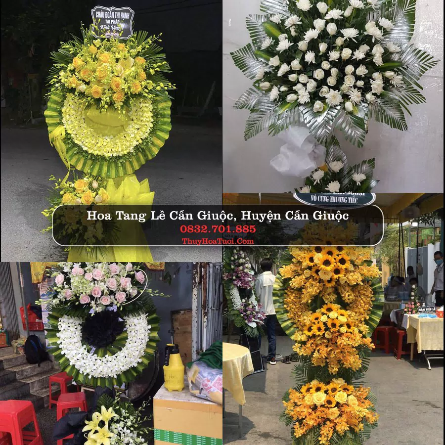 Vòng hoa chia buồn Cần Giuộc - ThuyHoaTuoi.Com
