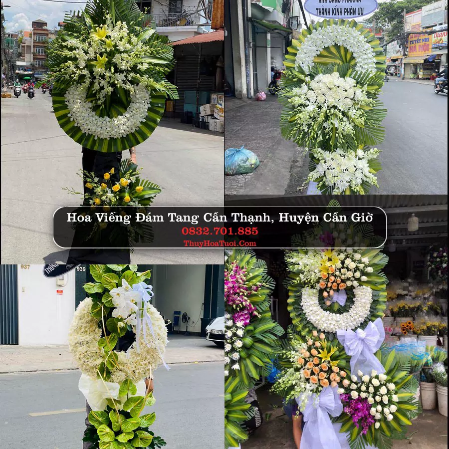 Vòng hoa chia buồn Cần Thạnh - ThuyHoaTuoi.Com