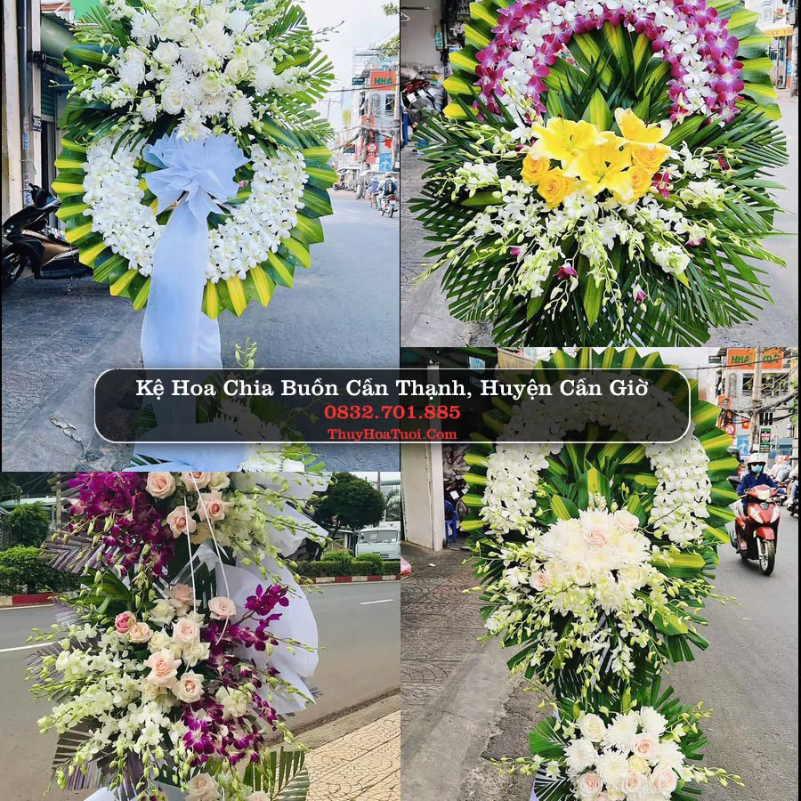 Kệ hoa tang lễ giao tại Cần Thạnh, Cần Giờ