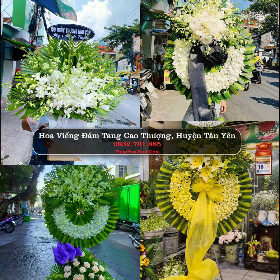 Vòng hoa chia buồn Cao Thượng - ThuyHoaTuoi.Com