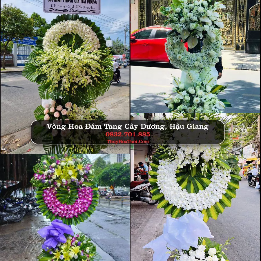 Đặt Vòng Hoa Chia Buồn tại Cây Dương, Hậu Giang (Cũ)