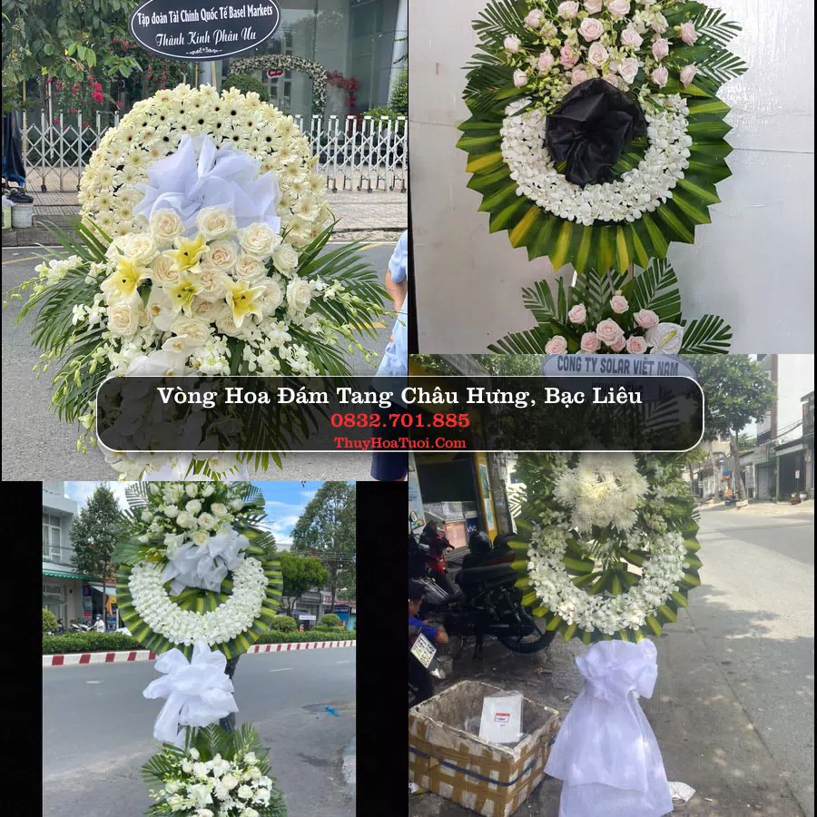 Vòng hoa chia buồn Châu Hưng, Bạc Liêu - ThuyHoaTuoi.Com