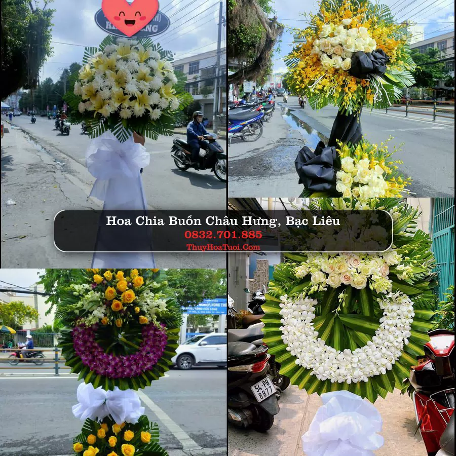 Kệ hoa tang lễ giao tại Châu Hưng, Bạc Liêu