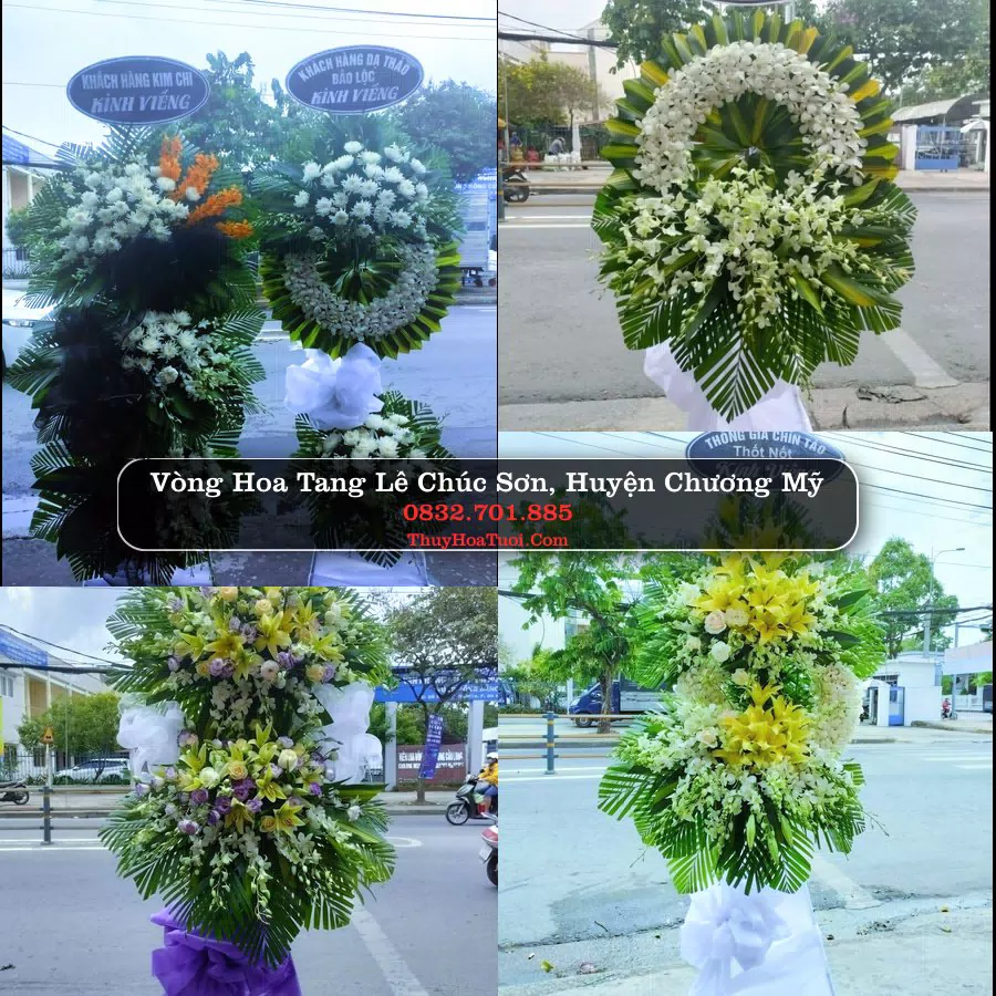 Vòng hoa chia buồn Chúc Sơn - ThuyHoaTuoi.Com