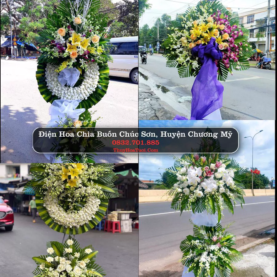 Kệ hoa tang lễ giao tại Chúc Sơn, Chương Mỹ, Hà Nội