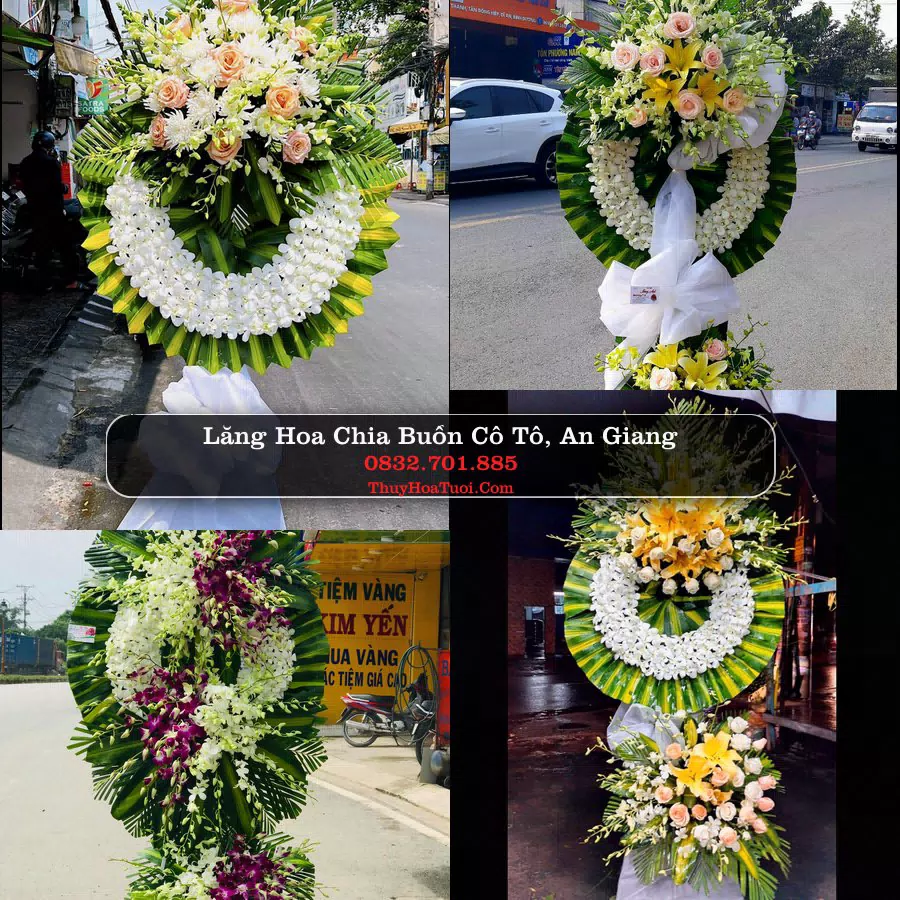 Vòng hoa chia buồn Cô Tô - ThuyHoaTuoi.Com