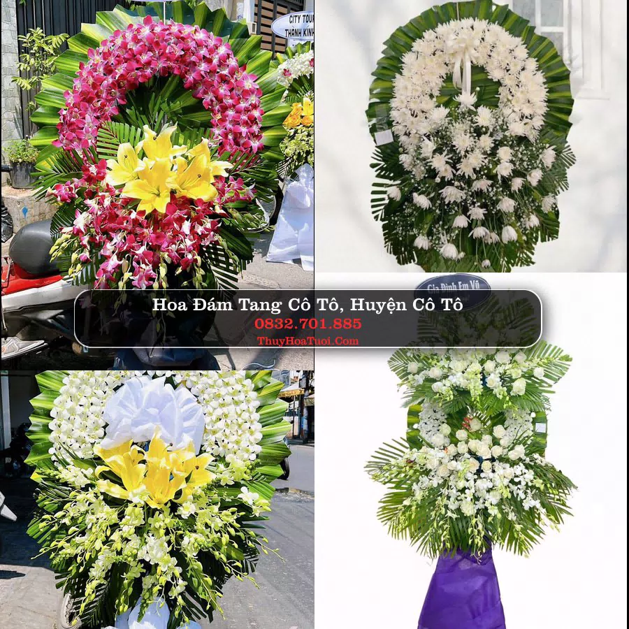 Vòng hoa chia buồn Cô Tô - ThuyHoaTuoi.Com