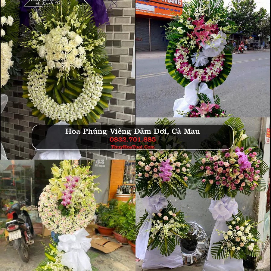 Vòng hoa chia buồn Đầm Dơi, Cà Mau - ThuyHoaTuoi.Com
