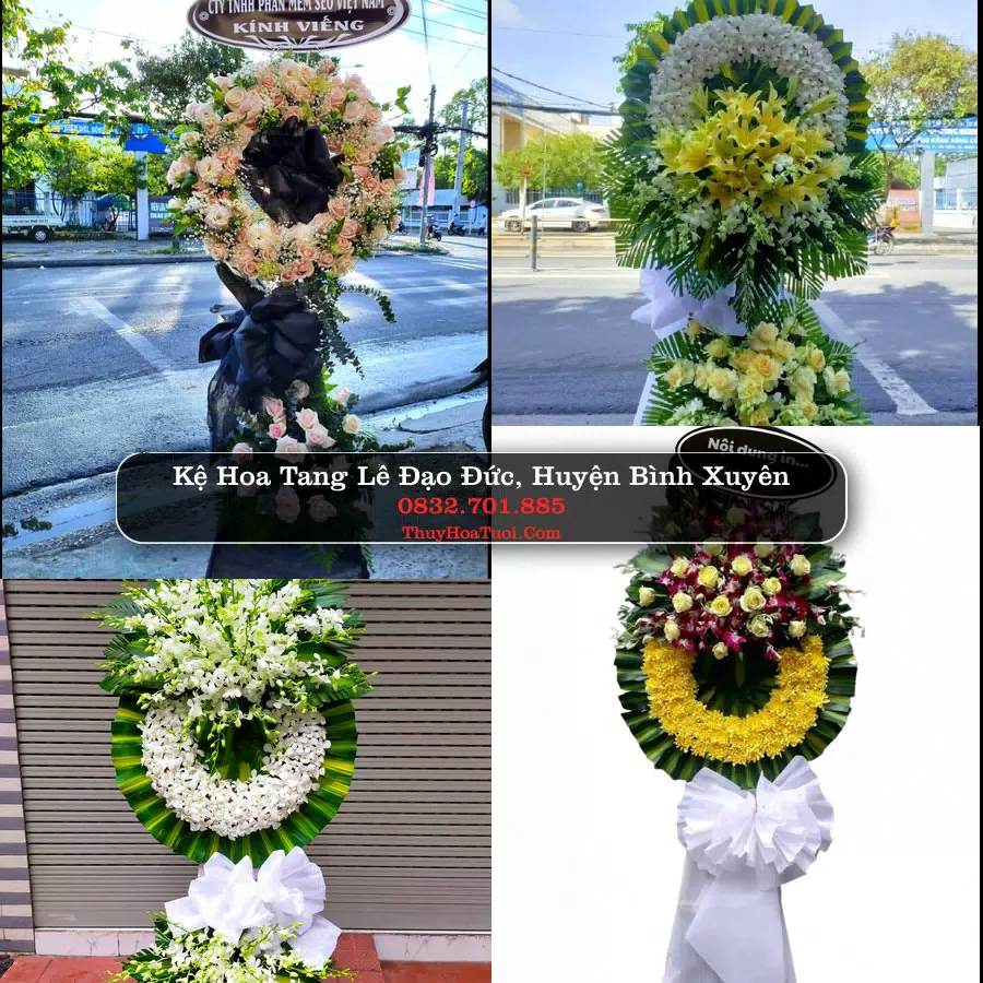Vòng hoa chia buồn Đạo Đức - ThuyHoaTuoi.Com