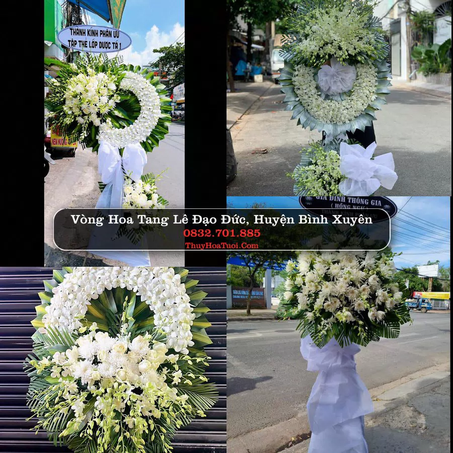 Kệ hoa tang lễ giao tại Đạo Đức, Vĩnh Phúc