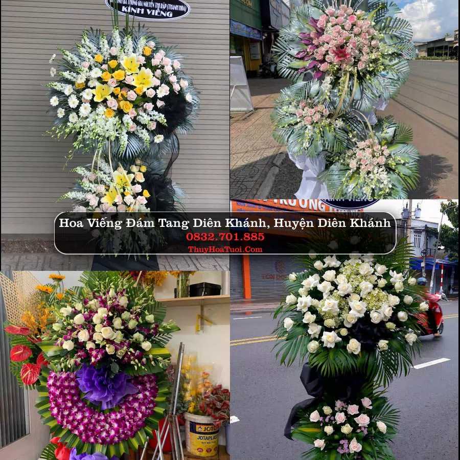 Vòng hoa chia buồn Diên Khánh - ThuyHoaTuoi.Com