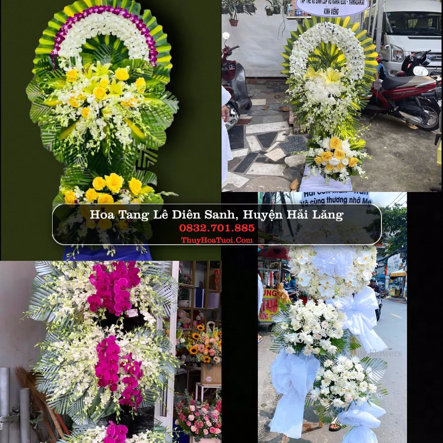 Vòng hoa chia buồn Diên Sanh - ThuyHoaTuoi.Com