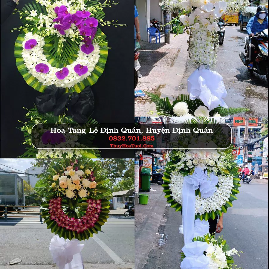 Vòng hoa chia buồn Định Quán - ThuyHoaTuoi.Com