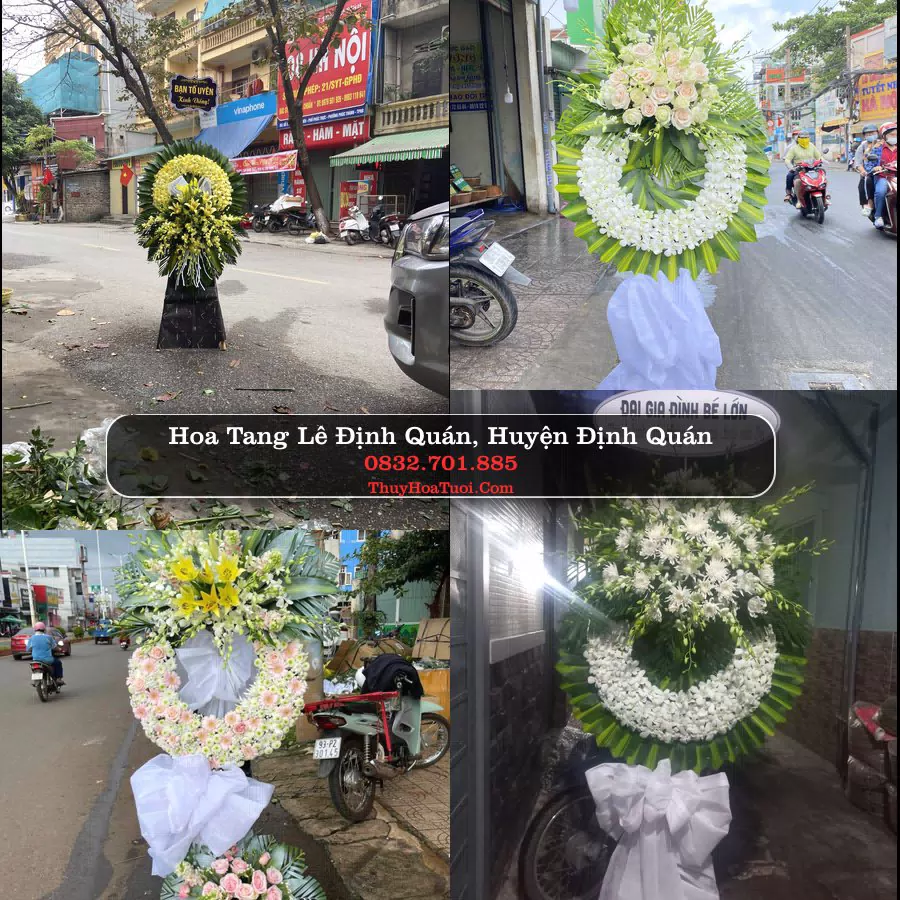 Kệ hoa tang lễ giao tại Định Quán, Đồng Nai