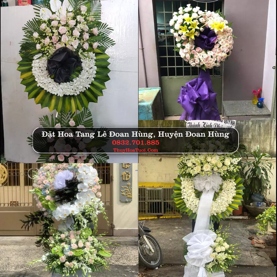 Vòng hoa chia buồn Đoan Hùng - ThuyHoaTuoi.Com